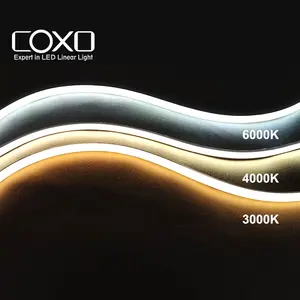 COXO Lampu Led Neon Lampu Tanda untuk Kamar Ce Rohs Merah Biru Pink Ip65 Kustom Flex 12V Led Neon Light