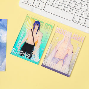 Carte photo personnalisée Anime Créez votre propre design Carte photo personnalisée en plastique personnalisée avec impression claire découpée au laser diamant OEM/ODM - Product Image 2