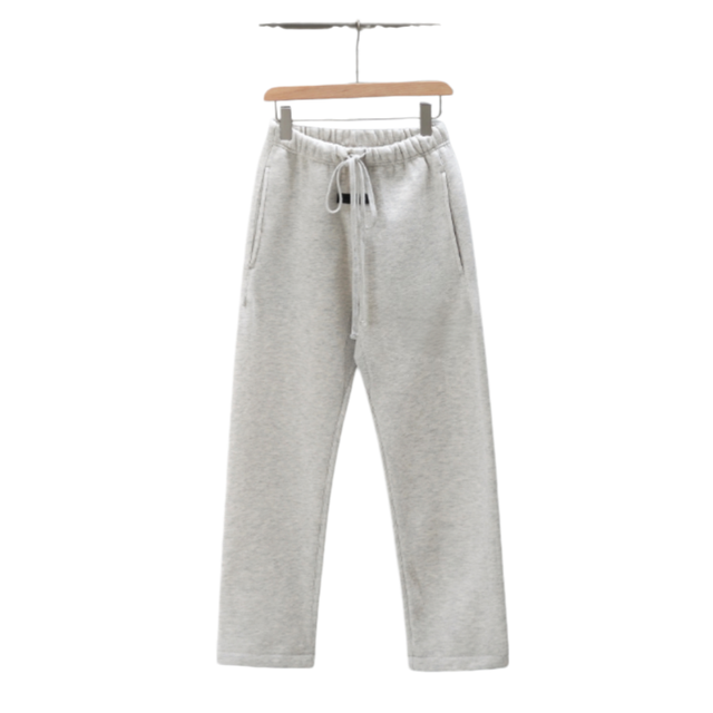 High Street Casual Loose Embroidered Heavyweight Fleece Pants Straight-leg Long Pants