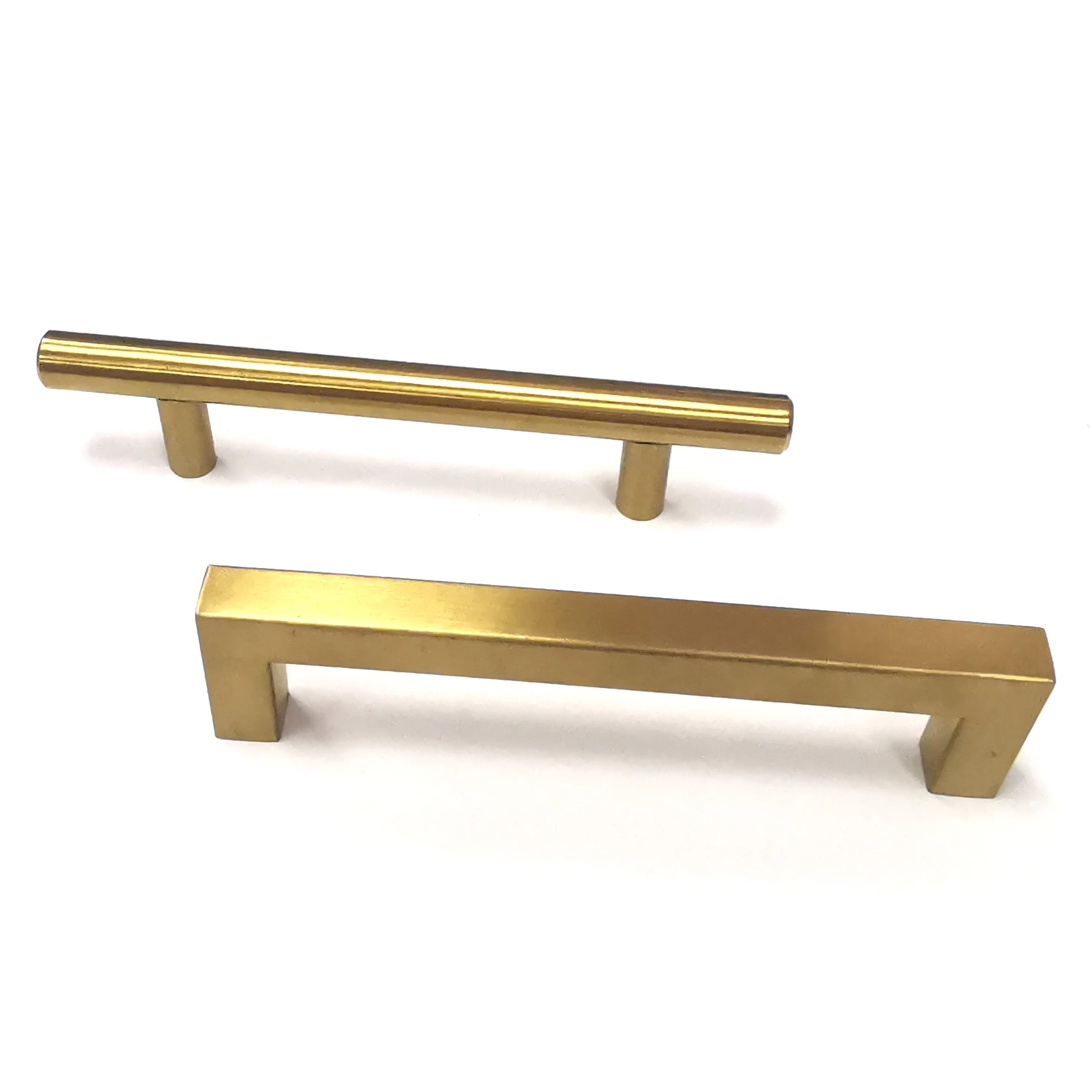 Gold Square Pull Handle Cabinet Door Kitchen Drawer Hardware