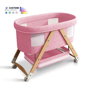 <span class=keywords><strong>Lit</strong></span> bébé à bascule en bois de pin brut, <span class=keywords><strong>convertible</strong></span> en <span class=keywords><strong>berceau</strong></span> à bascule, hauteur réglable, <span class=keywords><strong>lit</strong></span> d'appoint pour chambre de bébé - Product Image 5