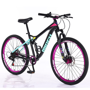VTT 26 pouces 9 vitesses à frein à huile avec suspension souple adapté aux adultes <span class=keywords><strong>et</strong></span> aux étudiants, équipé d'un système d'absorption des chocs pour une utilisation sur route - Product Image 1