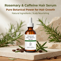 Sérum capillaire multi-peptides végétalien à la rosemarie et à la caféine, traitement du cuir chevelu, hydratant pour la densité des cheveux, prévention de la perte de cheveux