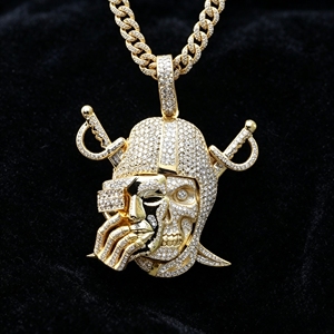 Pendentif hip-hop personnalisé, styles variés, diamant moissanite VVS, plaqué or, argent sterling 925, passe le test du diamant. - Product Image 2