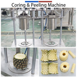 Máquina de Procesamiento de Frutas de Acero Inoxidable para Pelar, Descorazonar y Dividir Piña, Cantalupo y Melón - Product Image 3