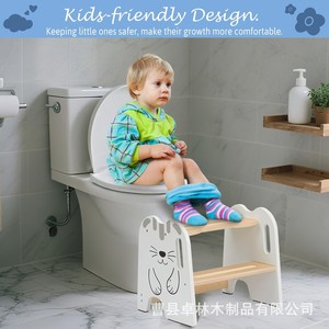 Taburete plegable transfronterizo para lavado de manos de bebés con reposabrazos, escalón para lavabo, escalera para bebés, taburete para pies - Product Image 2