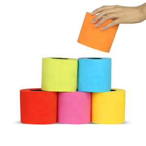 Bathroom Embossed <b>Roll</b> Cheap Toilet Paper Printed Tissue Color <b>Toliet</b> Paper Black - Product Image 1
