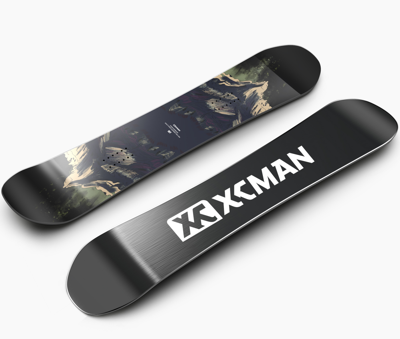 All-mountain Snowboard with Lightweight Fiberglass & Steel Edge