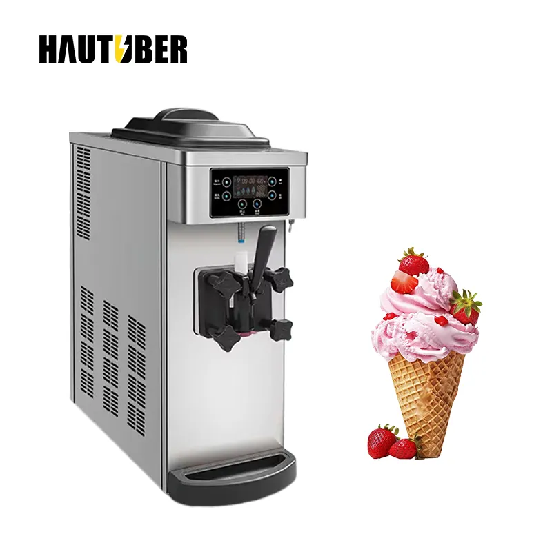 Vendita calda Desktop a testa singola Mini macchina automatica per gelateria a laminati morbidi Gelato ristorante uso domestico