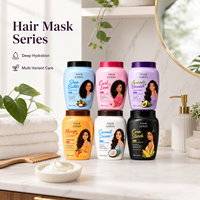 Série de crèmes capillaires professionnelles hydratantes, lissantes, biologiques, véganes et nourrissantes pour cheveux abîmés, avec fonction réparatrice