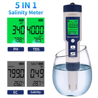 EZ-9909A compteur de salinité numérique professionnel 5 en 1 testeur de salinité pratique étanche pour les aliments