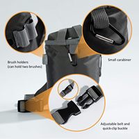Sac à craie d'escalade personnalisé, sac à craie de bloc avec 2 grandes poches zippées, sac à craie de gym pour l'haltérophilie