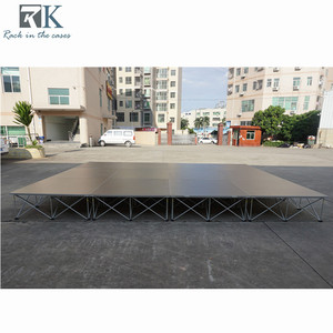 เวทีพกพาอลูมิเนียม 6061-T6 สำหรับงานเทศกาลดนตรีกลางแจ้ง พื้นผิวกันลื่น ติดตั้งง่าย รับน้ำหนักได้มาก - Product Image 5