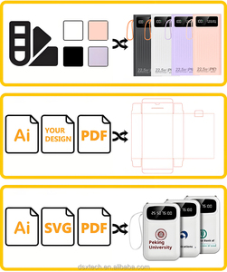 10000mAh Mini ngân hàng điện cầm tay trạm 22.5 Wát sạc nhanh 4 Cáp Micro USB giao diện đầu vào Li-polymer pin - Product Image 4