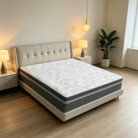 Matelas hybride durable pour la maison, taille Queen/King, 12 pouces, ferme, avec mousse à mémoire de forme au gel et ressorts ensachés, idéal pour chambre, appartement, hôtel