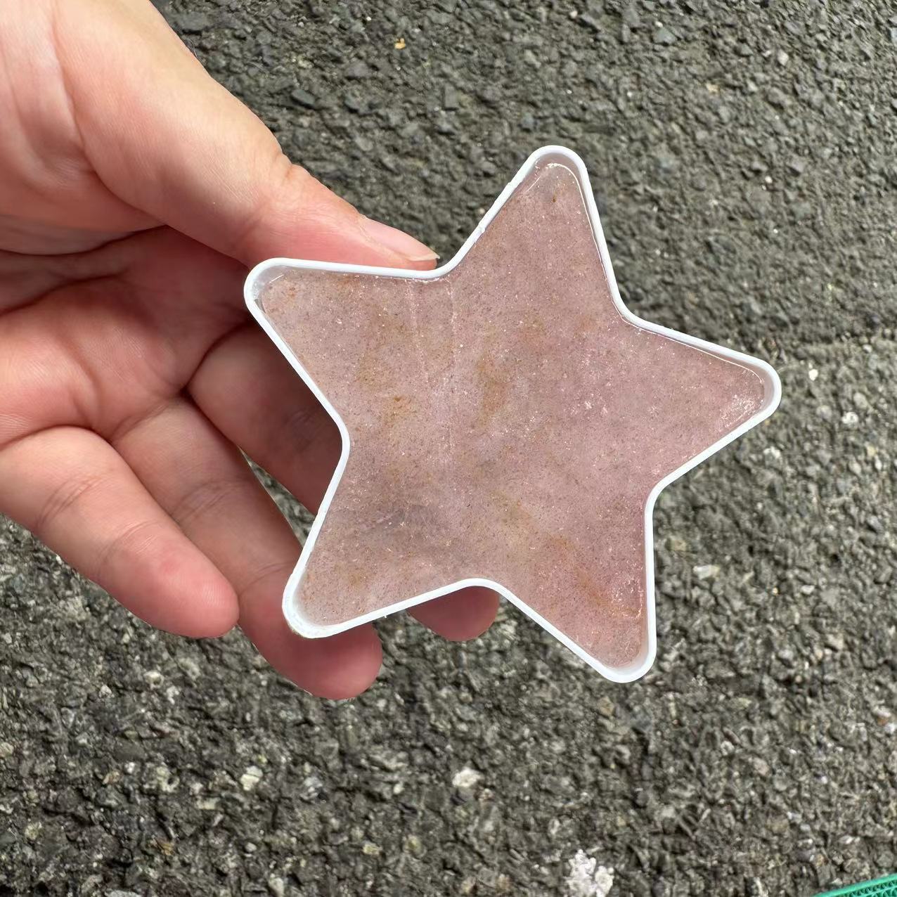 Starwberry quartz-star shape