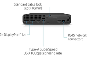 <span class=keywords><strong>Mini</strong></span> PC de bureau Barebone Tiny <span class=keywords><strong>EliteDesk</strong></span> 800 G6 10e génération, propre, sans rayures, grade A, testé et fonctionnel - Product Image 5
