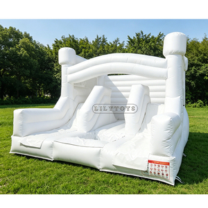 Lilytoys - <span class=keywords><strong>Castillo</strong></span> Inflable <span class=keywords><strong>para</strong></span> Fiestas de Cumpleaños y Bodas, <span class=keywords><strong>Castillo</strong></span> Inflable Decorativo <span class=keywords><strong>para</strong></span> Alquiler Comercial - Product Image 1