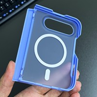 Coque de téléphone intégrée en PC et TPU mat givré pour iPhone Duo avec protection des charnières