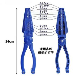Nylon Nail Holder Clamp Serrated Jaw Flat Plier For Diy Safety <b>Hand</b> Protection <b>Tool</b> - Product Image 2