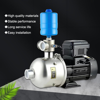 Pompa Booster Horizontal Multi-tahap Baja Tahan Karat Pompa Sentrifugal Tekanan Konstan Pompa Air Panas Otomatis Industri