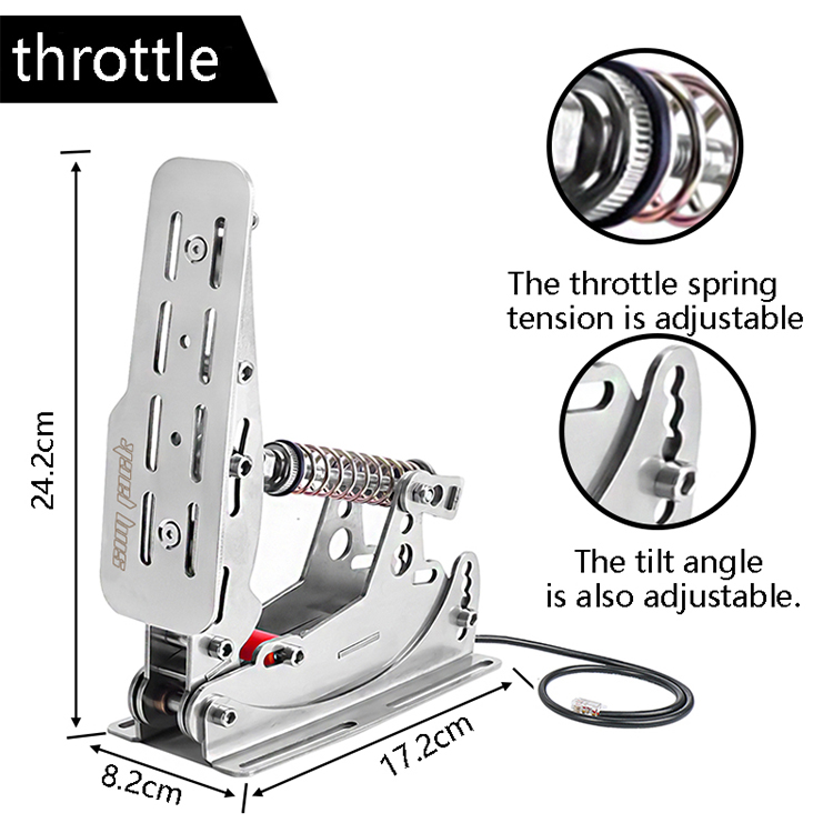 Simjack Pro-P3 Pedals - High Quality Analog Magnetic Simracing
