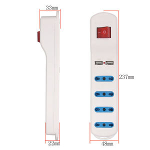 شريط طاقة إيطالي من النوع 10A منفذ USB للبيع بالجملة سلك تمديد كهربائي أوروجواي شيلي صناعي 16A تصنيف 5 منافذ Ac SDK - Product Image 2