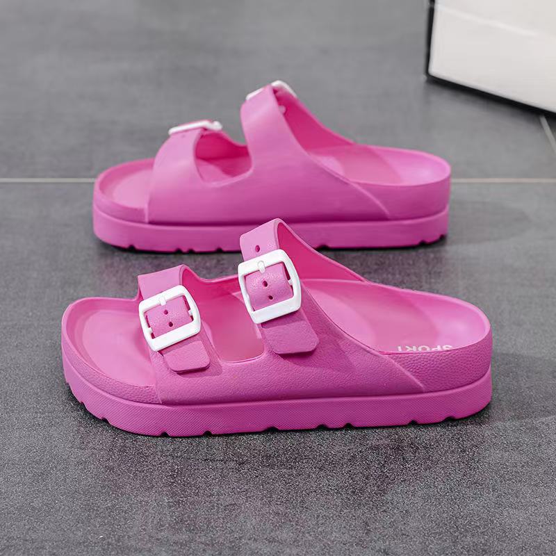 Sandalias de diapositivas rosa