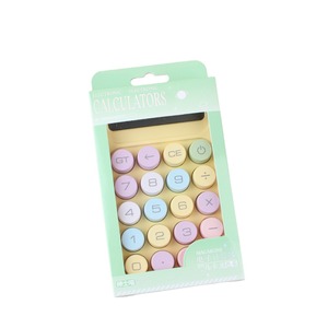 Bán Buôn Khuyến Mãi Máy Tính Quà Tặng 10 Chữ Số Đầy Màu Sắc Nút Thông Minh Đếm Tùy Chỉnh Kinh Doanh Văn Phòng Mini Dễ Thương Cầu Vồng Máy Tính - Product Image 4