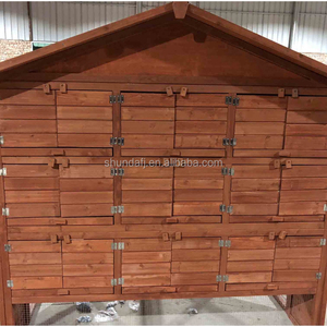 SDB008 Luxe Moderne Vogelvolière Massief Houten Buitenverblijf voor Huisdieren met Knoopsluiting Asfalt Dak voor Papegaaien en Duiven - Product Image 6