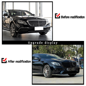 Kit de modification de pare-chocs en polypropylène amélioré pour <span class=keywords><strong>Mercedes</strong></span>-Benz Classe E W213 Facelift <span class=keywords><strong>AMG</strong></span> <span class=keywords><strong>E63</strong></span>, avec système d'aide au stationnement à visser, garantie 1 an - Product Image 4