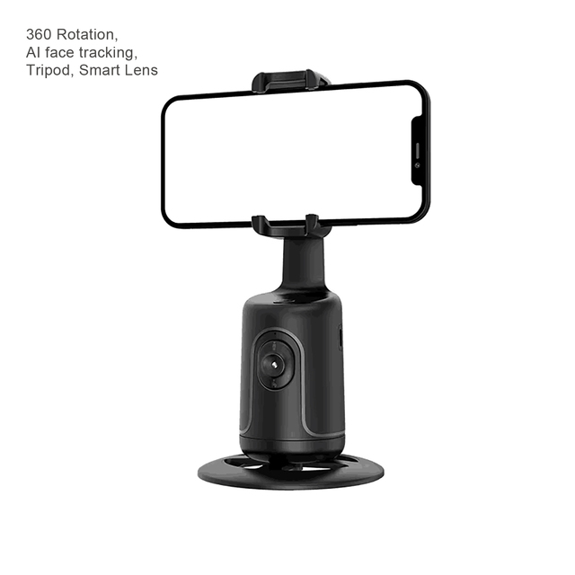 Universal Tripod Mount Mini Portable 180 Degree Relax Flip Smart Camera Ai 360 Rotating Auto Face Tracking Gimbal Tripod