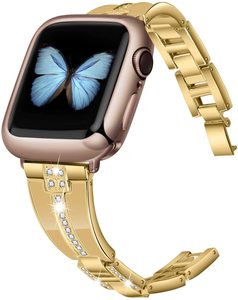 <span class=keywords><strong>Bracelet</strong></span> à <span class=keywords><strong>bracelet</strong></span> en métal à la mode de 22MM pour femmes Options multicolores en acier inoxydable respirant <span class=keywords><strong>Compatible</strong></span> <span class=keywords><strong>Apple</strong></span> <span class=keywords><strong>Watch</strong></span> <span class=keywords><strong>SE</strong></span> 6 5 - Product Image 4