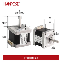 Contrôleur de moteur pas à pas Hanpose 14HS3512/2812/4012/5012/6012 1.2A 35 12V DMX CNC pour moteur pas à pas Nema14