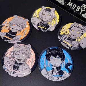 Nuevos y Populares 5 Diseños de Hanyuu <span class=keywords><strong>Hinata</strong></span> Shoyo, Insignias Redondas Reflectantes con Doble Flash, Botones de Anime, Broches, Recuerdos para Niños - Product Image 6
