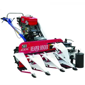 Reed Cutter Machine Tarwe Oogsten En Binding Machine Rijst Reaper/Harvester Lopen Diesel Zelfrijdende Gierst Harvester