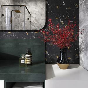 <strong>Stick</strong> <strong>on</strong> Self Adhesive Vinyl Pvc Composite <strong>Black</strong> Marble Hexagon Peel and <strong>Stick</strong> Mosaic <strong>Tiles</strong> for Kitchen Backsplash Bathroom Wall - Product Image 2