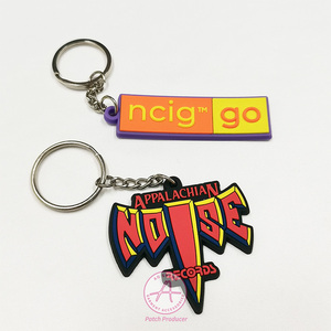 Different Types of Cartoon Silicone Rubber Keychains Rubber Designer Keychain 3d Key Chain