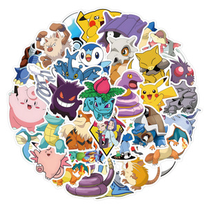 50 autocollants Pokémon mignons, autocollants imperméables DIY pour bagages, carnet, collection pour enfants - Product Image 2