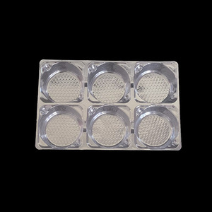 Plateau de nourriture de tarte à la citrouille à <span class=keywords><strong>6</strong></span> compartiments récipient en plastique pour gâteau - Product Image 3