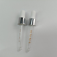 Capuchon compte-gouttes en verre aluminium-plastique brillant 18/410 avec impression en soie
