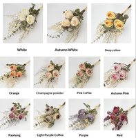 Nordischer Stil Rosen-Gänseblümchen Seidenstoff Künstlicher Blumenstrauß für Muttertag & Abschlussfeier Heim Hotel Zimmerdekoration Großhandel