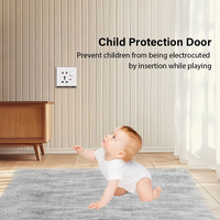 Interruptor de Pared con Panel Acrílico para PC BAOBEN UK, Enchufes y Tomas de Corriente de Alta Calidad para Electrodomésticos