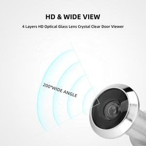 Roeasy Tür betrachter Tür auge mit Glaslinsen Tür betrachter versteckte Guckloch verstellbare Glas linse - Product Image 3