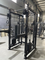 Petit oiseau GYM équipement de Fitness système de poulie à câbles multiples Squat Power Cage Rack entraîneur fonctionnel Smith avec pile de poids