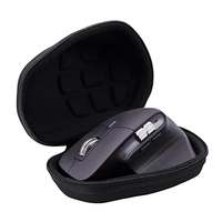 Aenllosi Étui de protection rigide à fermeture éclair en EVA pour souris sans fil Logitech MX Master 4/3/3S/2S Noir (Étui uniquement)
