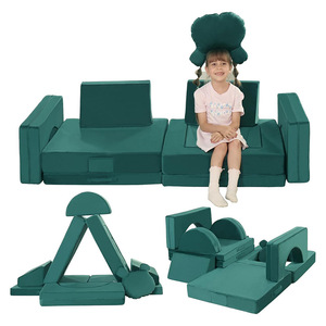 Giving Tree Modular <b>Kids</b> <b>Sofa</b> Building Blocks 17-Piece Set For Children Age 3+ Educational Play Furniture - Product Image 1