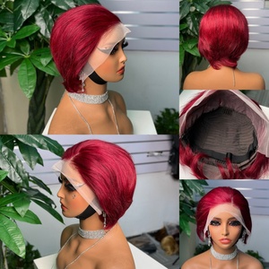 Perruque bouclée Pixie 13*4 à prix d'usine, perruque brésilienne vierge coupe Pixiel, perruque en cheveux humains, vente chaude - Product Image 6