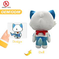 Haute qualité personnalisé entreprise Logo mascotte ODM/OEM peluche douce poupée humaine personnalisée jouets haute qualité peluche animaux en peluche