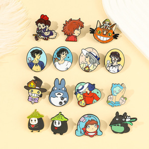 Dessin animé homme sans visage château mobile Bo Niu Sosuke dessin animé Totoro <span class=keywords><strong>broche</strong></span> épingles en émail - Product Image 2